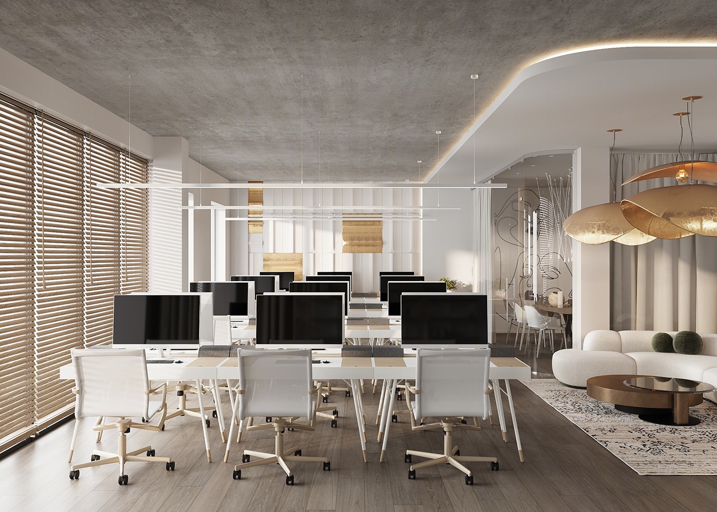 400平米郑州办公空间设计装修效果图