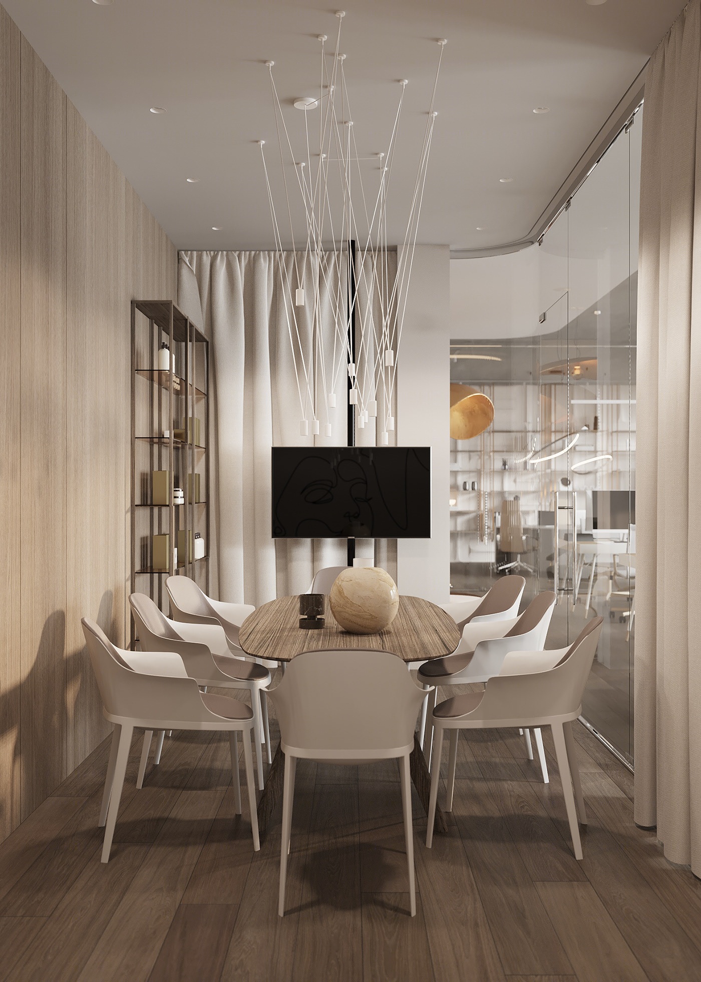 400平米郑州办公空间设计装修效果图