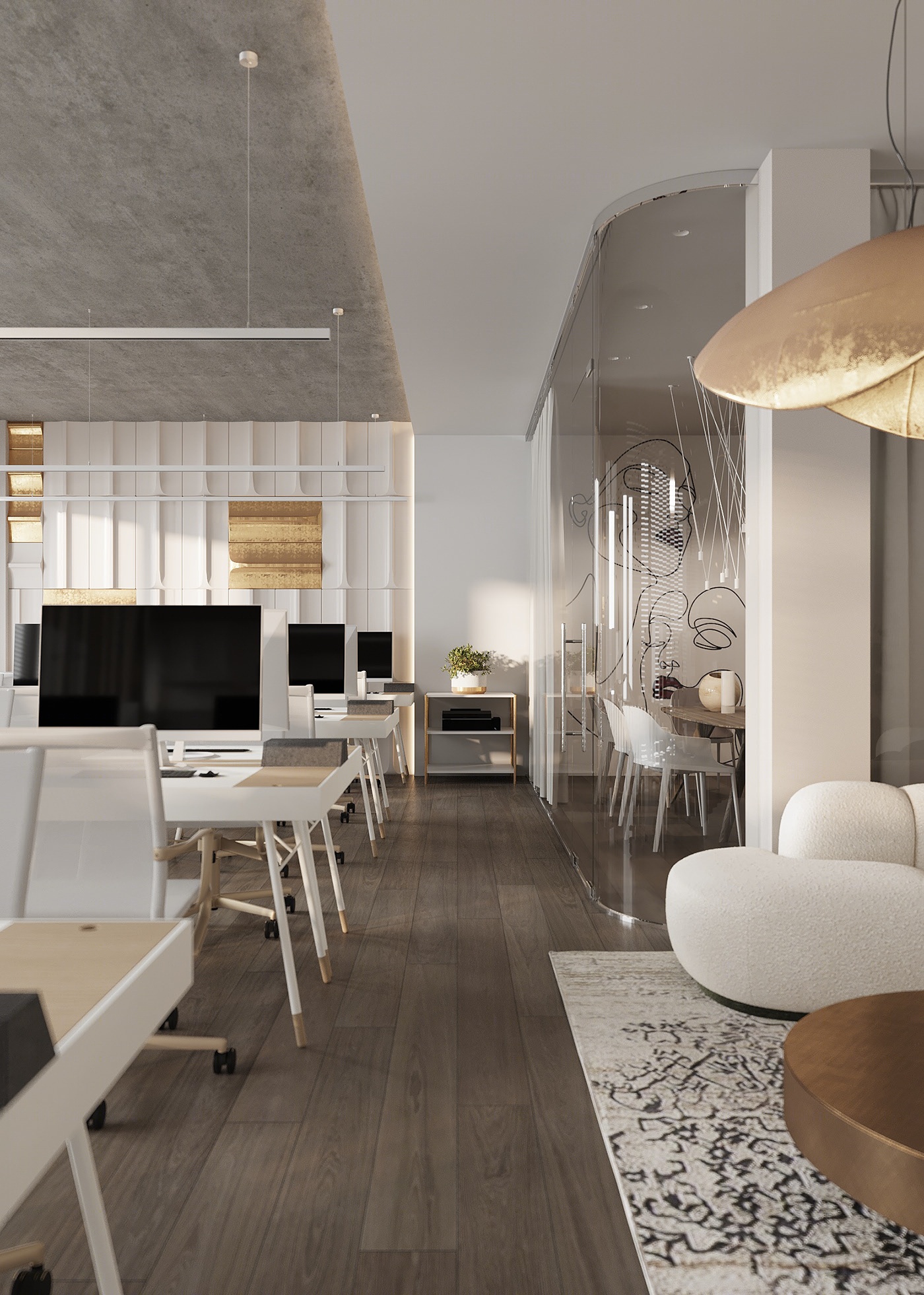 400平米郑州办公空间设计装修效果图