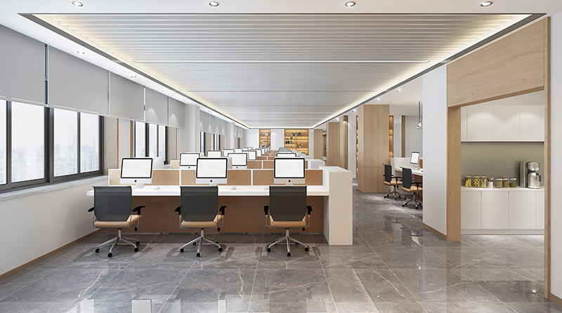 2600平米集团办公楼装修设计效果图