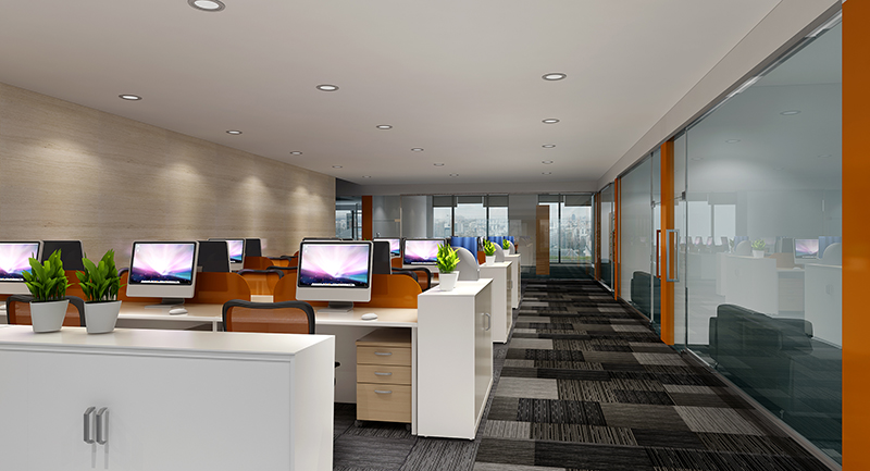 360平米企业办公室装修效果图