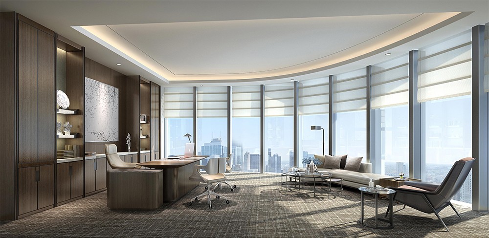 1200平米办公室装修设计效果图