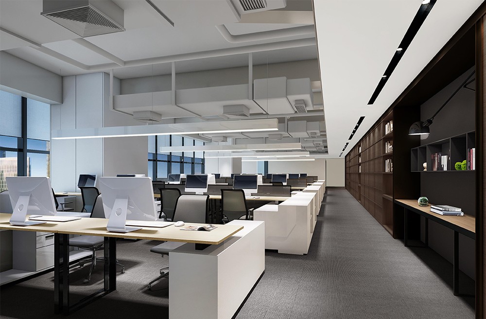 1200平米办公室装修设计效果图