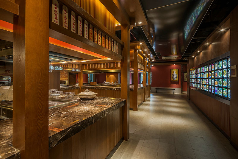 800平古典风格餐厅装修设计效果图