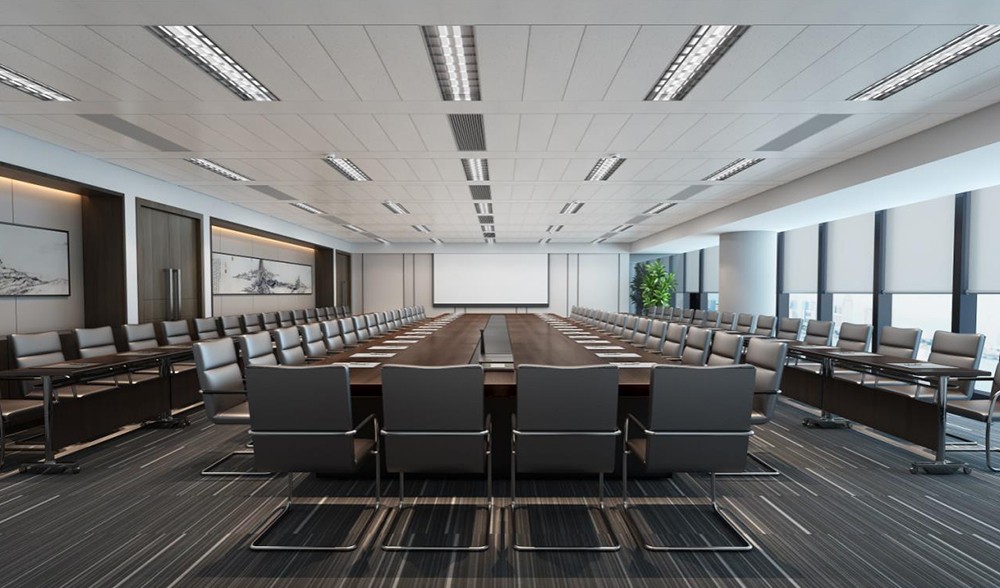 300平米实业公司办公室设计效果图