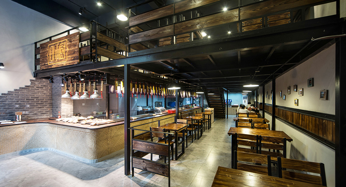 400平米烧烤店装修设计效果图