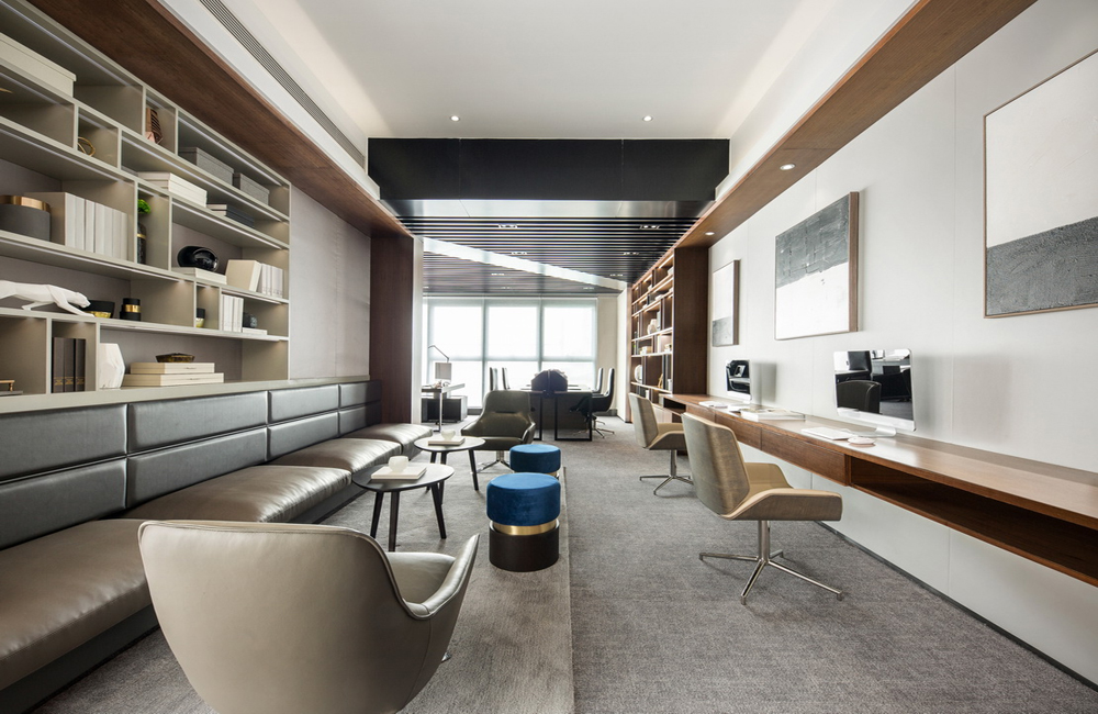 300平米写字楼办公室装修效果图