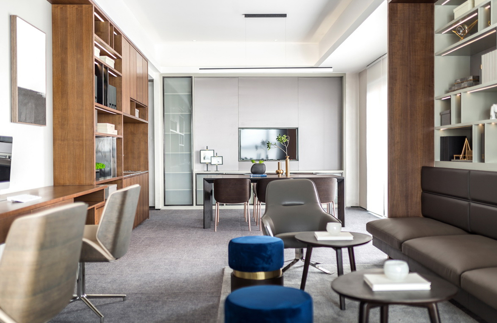 300平米写字楼办公室装修效果图