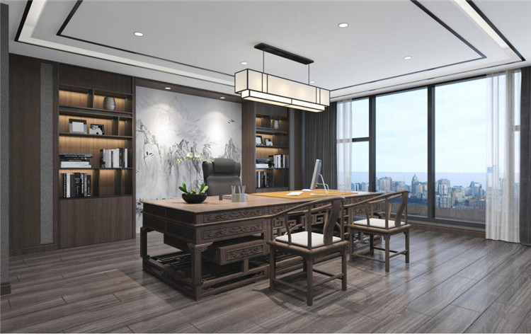 2200平企业办公楼装修设计效果图