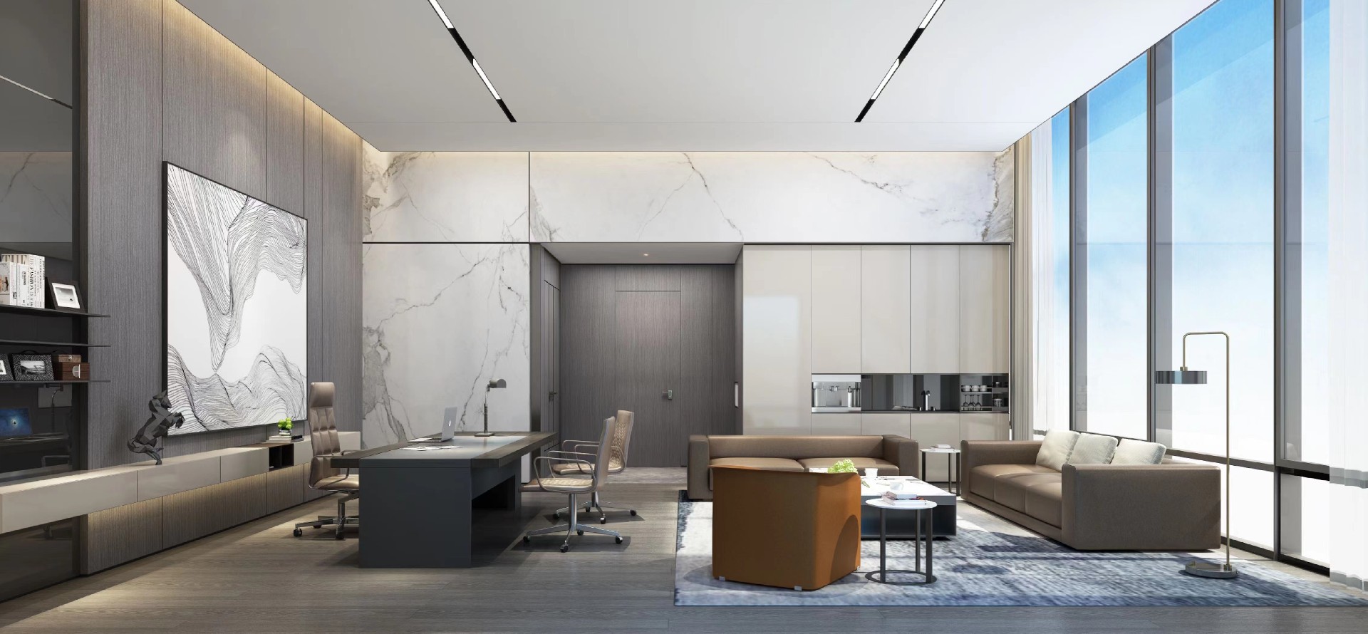 650平米办公室装修效果图