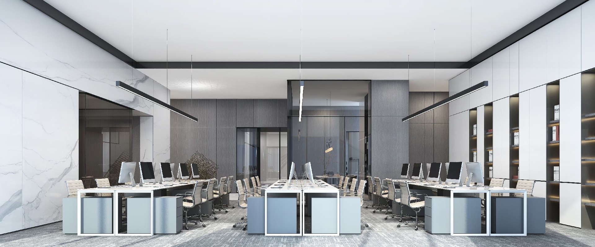 650平米办公室装修效果图