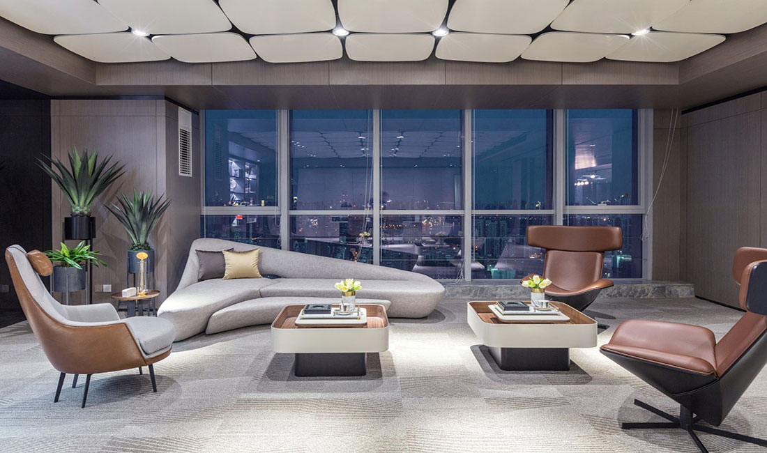 550平米办公室设计装修效果图