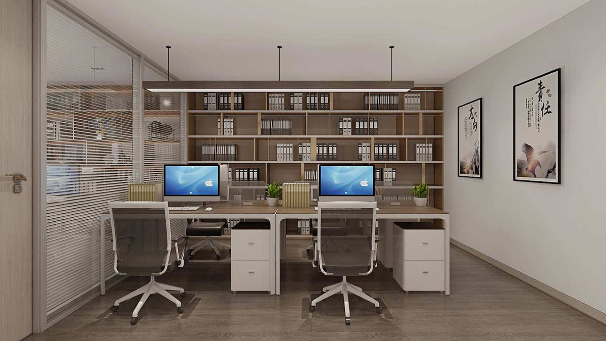 280平米新中式办公室装修效果图