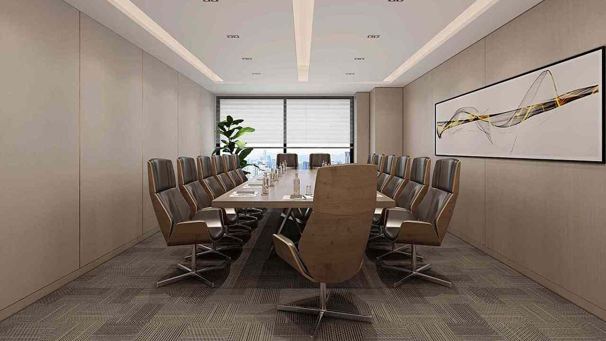 280平米新中式办公室装修效果图