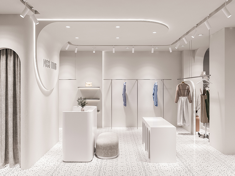 300平米现代服装店装修设计效果图