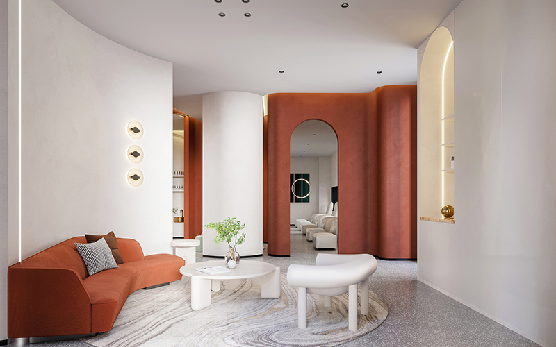 120平米美甲店装修设计案例