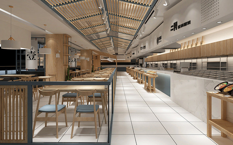 320平米餐饮空间装修设计效果图
