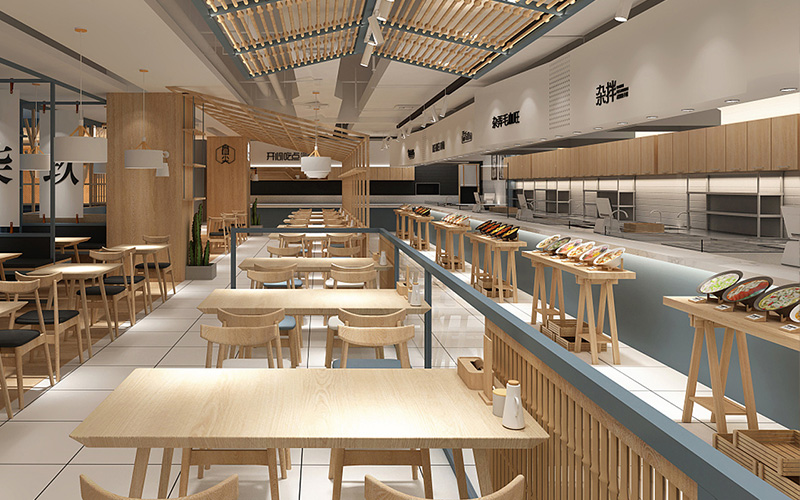 320平米餐饮空间装修设计效果图