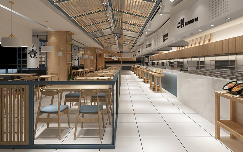 320平米餐饮空间装修设计效果图