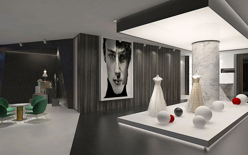 400平米婚纱摄影馆装修设计效果图