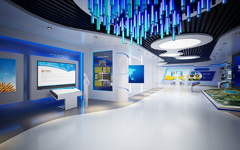 800平米集团公司展厅装修设计效果图