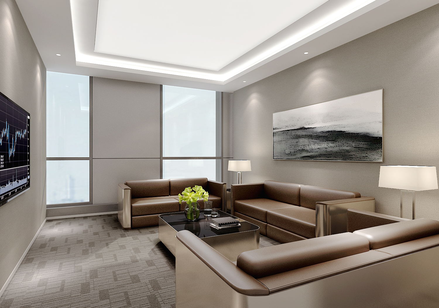 600平米郑州办公室设计效果展示