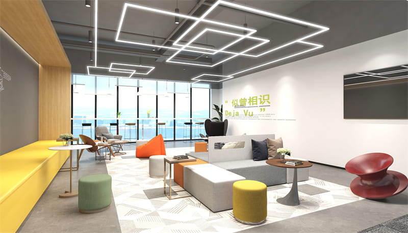 郑州办公室茶水间休闲区装修效果图