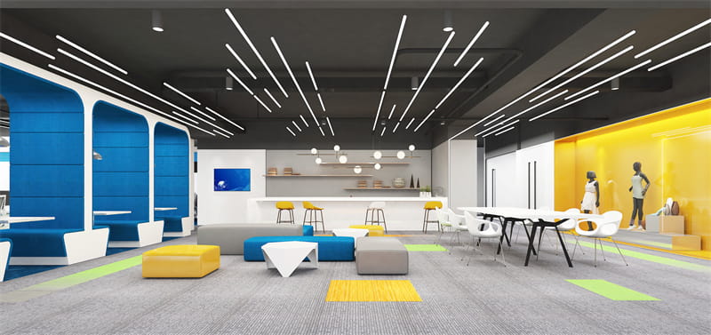 郑州办公室茶水间休闲区装修效果图