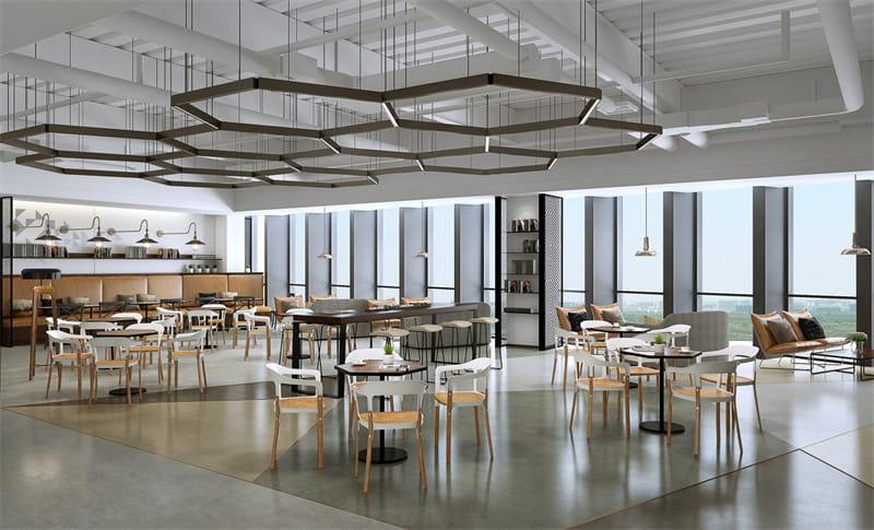 郑州办公室茶水间休闲区装修效果图