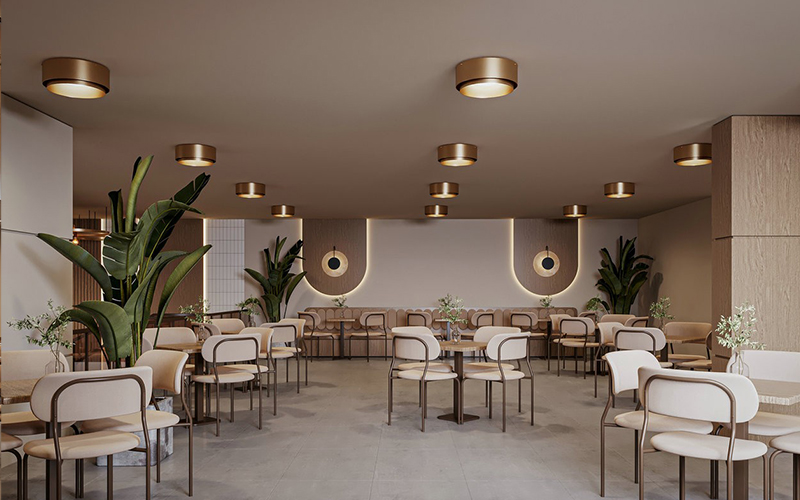 400平米静语茶舍装修设计效果图