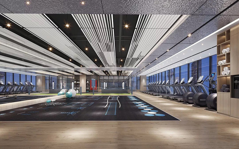 1200平米健身会所装修设计效果图