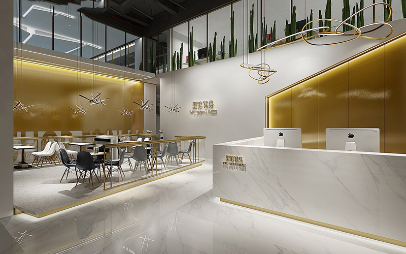 1800平米健身俱乐部装修效果图