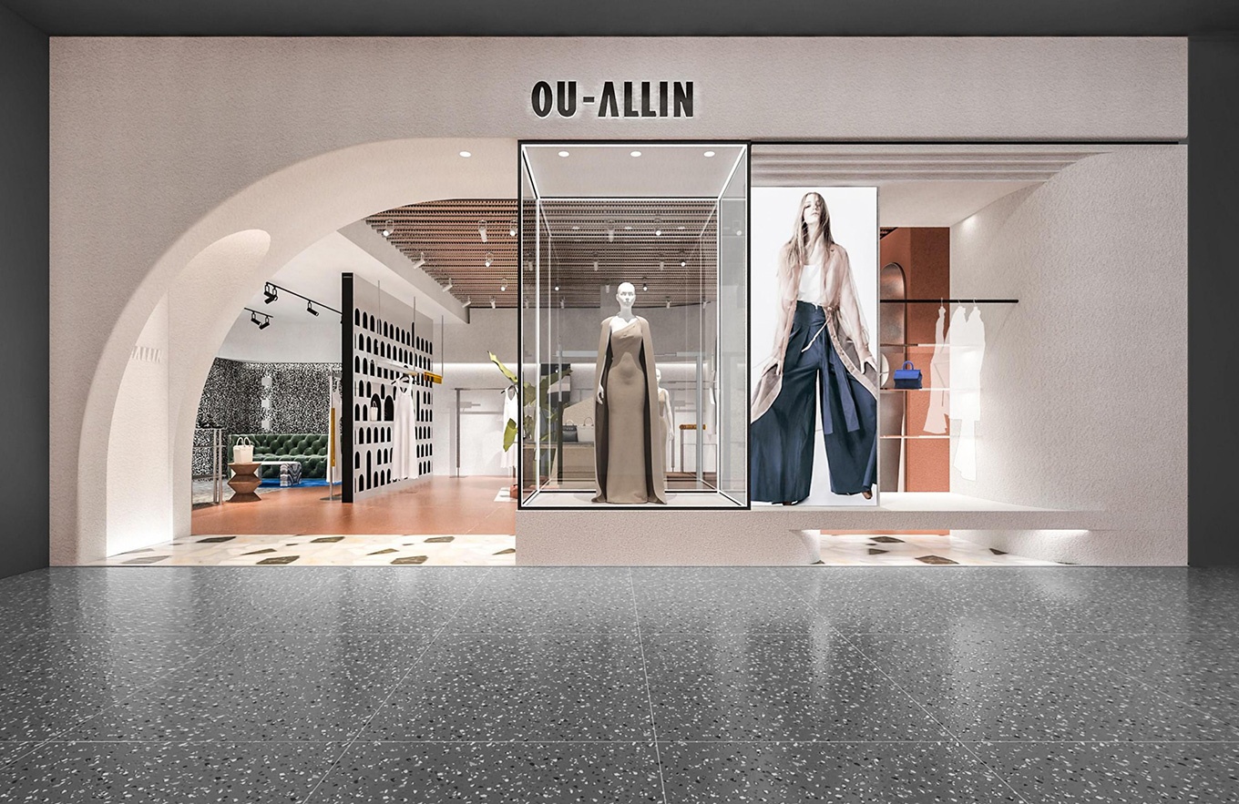 130平米包包专卖店设计装修效果图