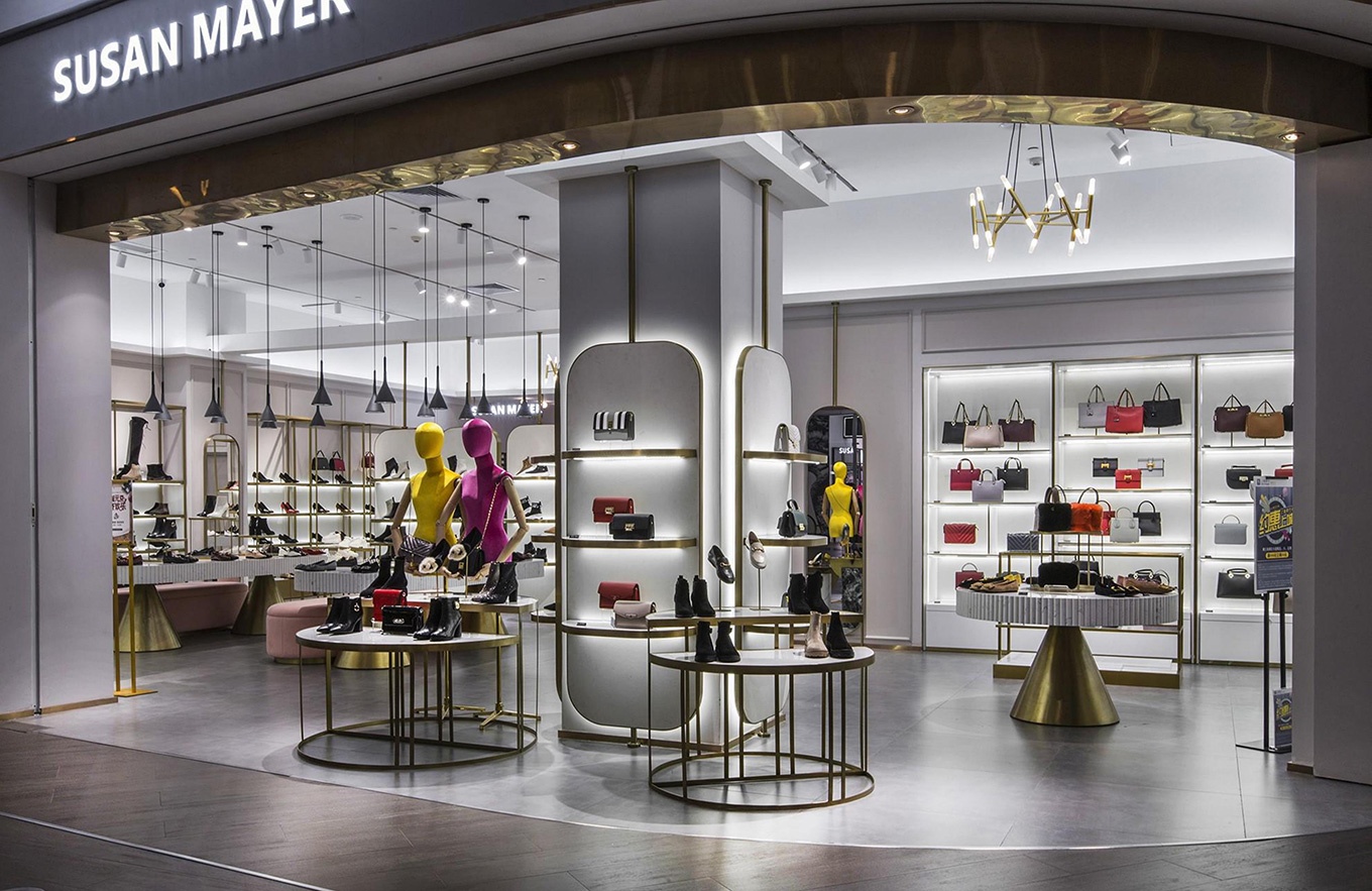 85平米女鞋专卖店设计效果图