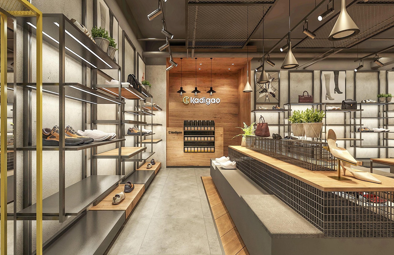120平米女鞋专卖店设计效果图