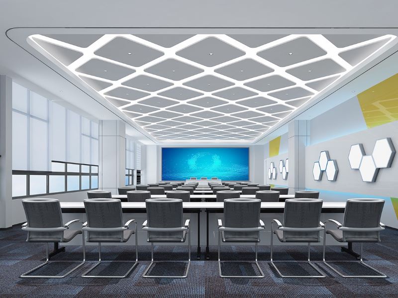 600平米办公室装修设计-产业园装修改造