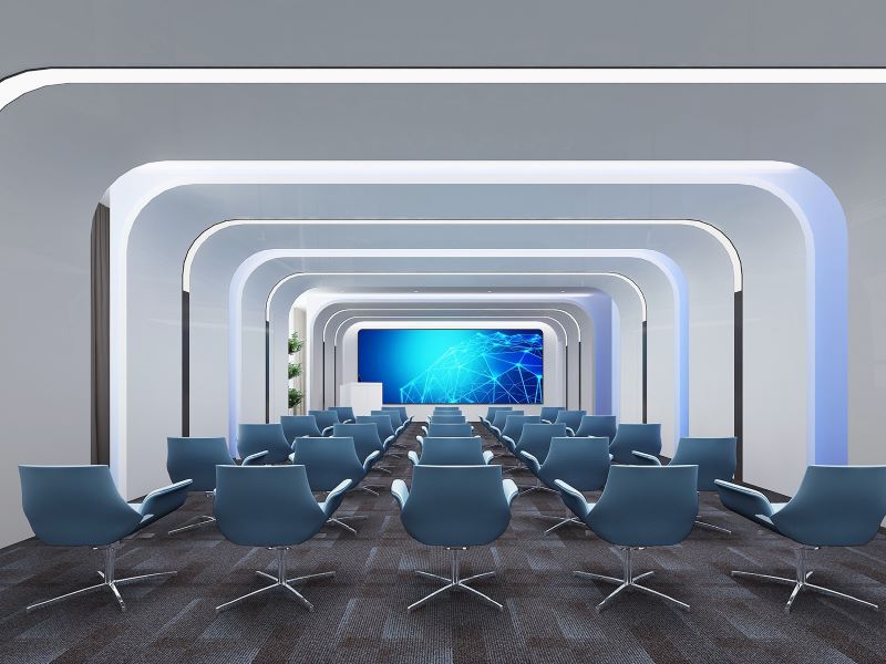 600平米办公室装修设计-产业园装修改造