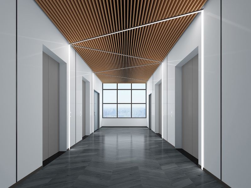 600平米办公室装修设计-产业园装修改造