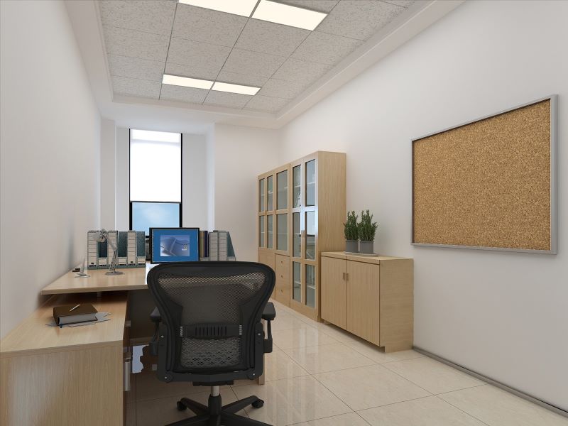 800平米学校办公室装修-教室装修效果图