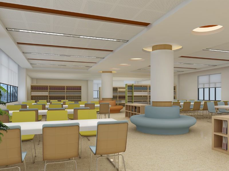 800平米学校办公室装修-教室装修效果图