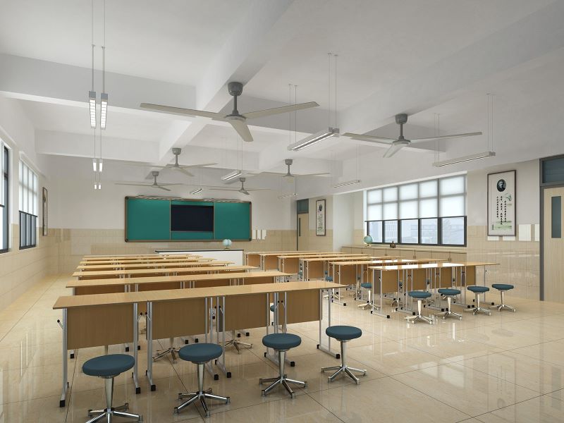 800平米学校办公室装修-教室装修效果图