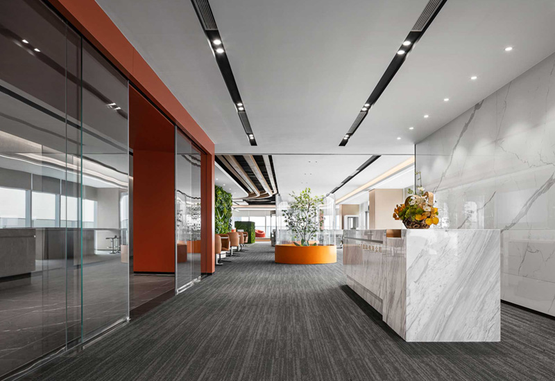 1050平米办公室设计装修效果图