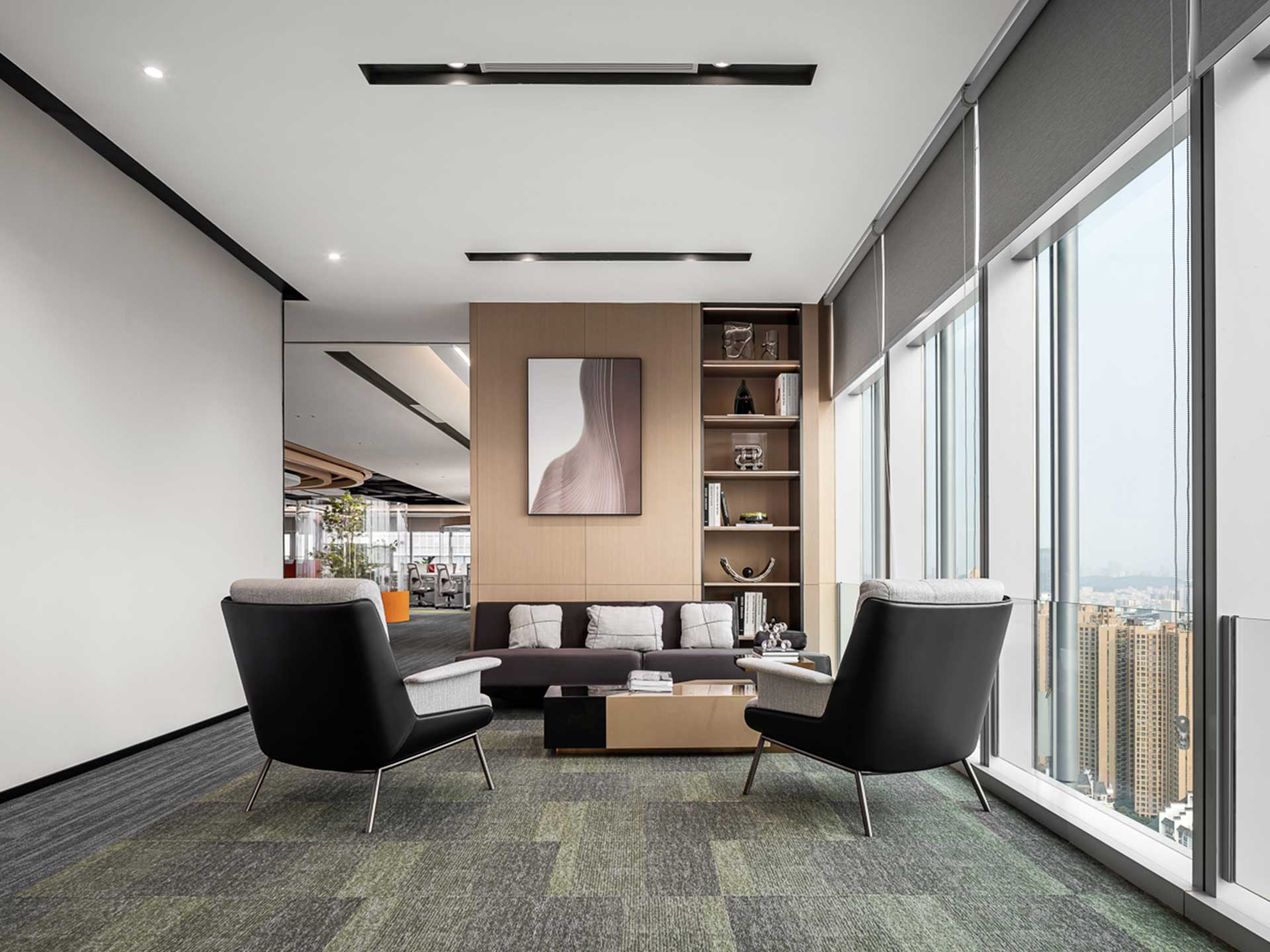 1050平米办公室设计装修效果图