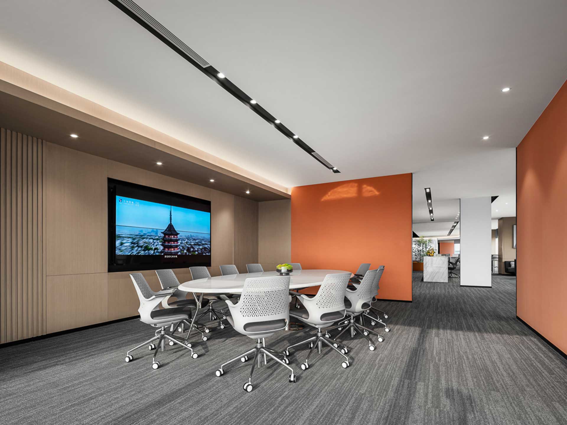 1050平米办公室设计装修效果图