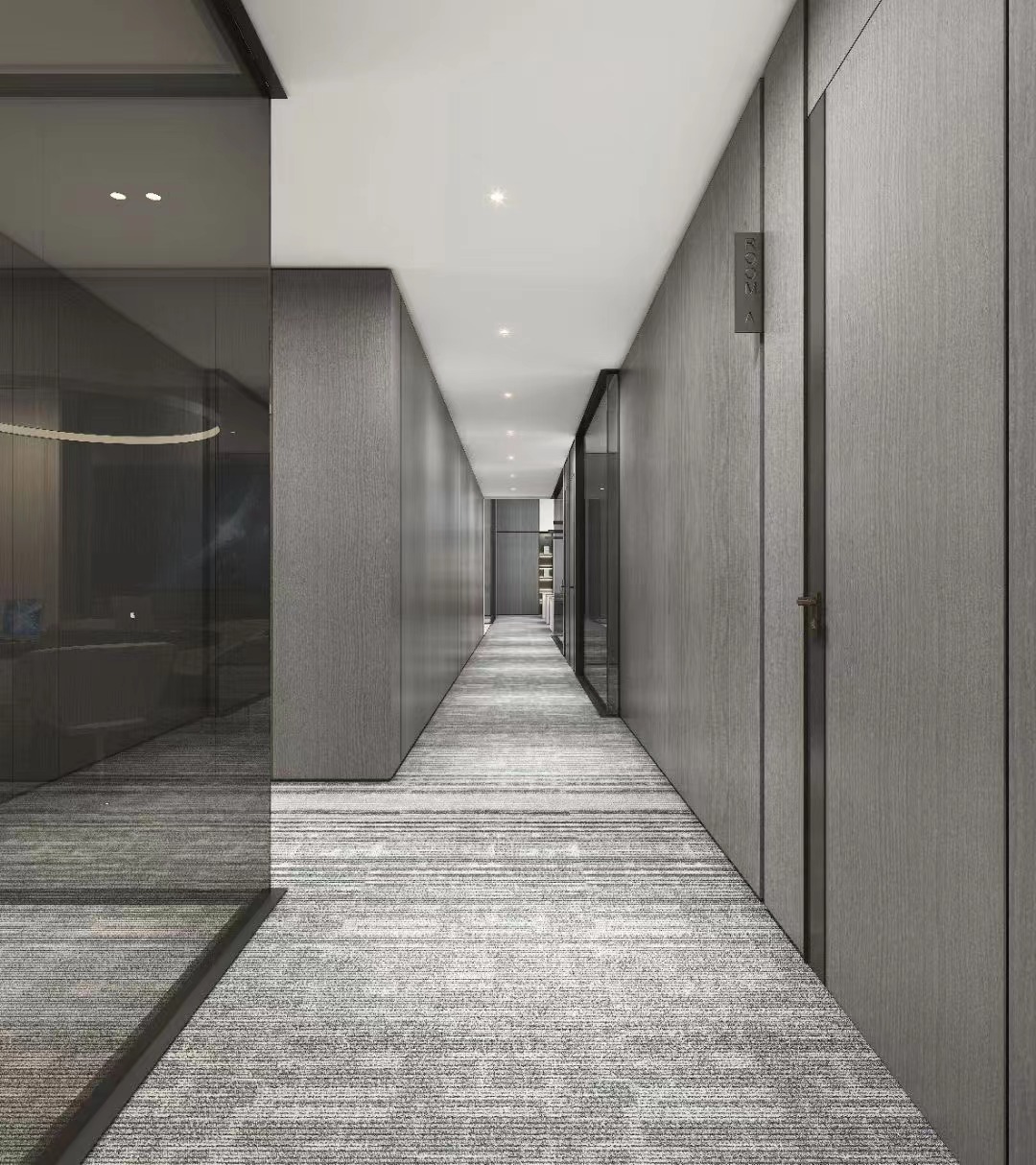 700平米极简办公室装修设计效果图