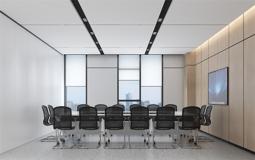 1600平米新乡办公室+车间装修设计效果图