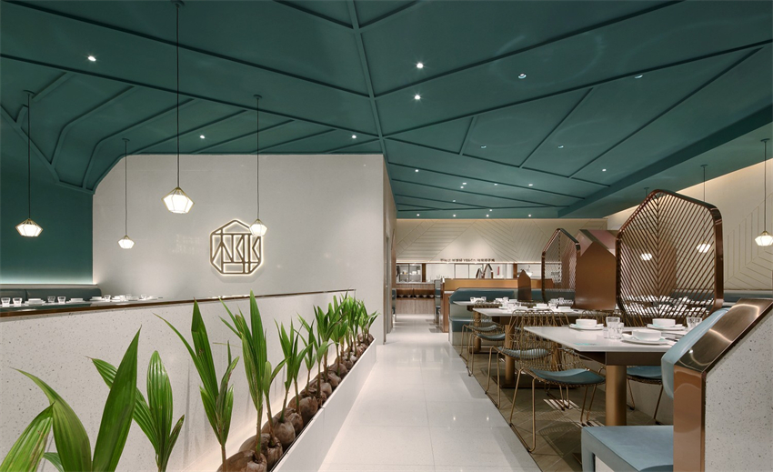 300平米椰子鸡火锅店设计效果图