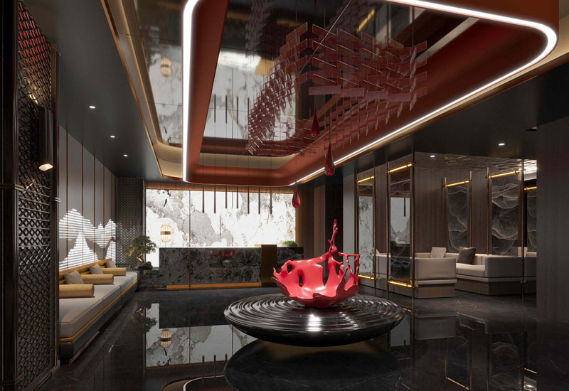 1200平米足浴会所装修设计效果图