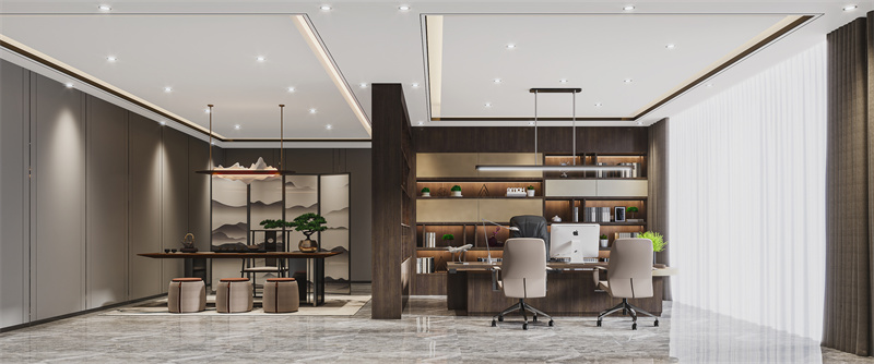 610平米郑州办公室装修设计效果图