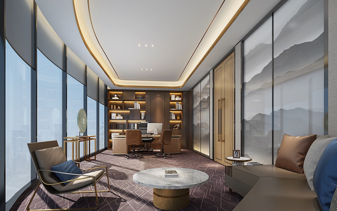 700平郑州企业办公室装修效果图